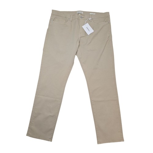 Pantalone slim uomo 38x32 kaki