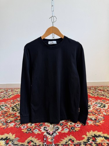 Felpa nera uomo stone island - stone,