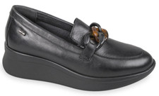 VALLEVERDE 36470 MOCASSINO SLIPON SCARPE DA INFILARE DONNA ZEPPA VITELLO NERO