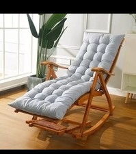 Sdraio prendisole in bambù naturale patio piscina sdraio dondolo sedia a dondolo reclinabile