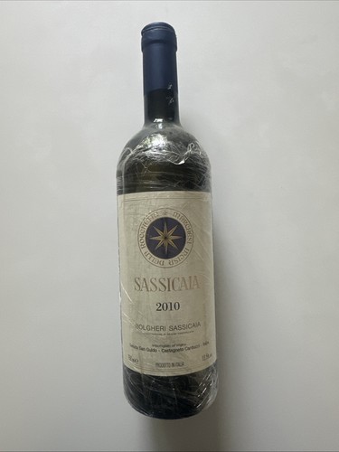 Bottiglia sassicaia 2010 - bottiglia, vuota