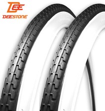2 COPERTONI 24x1.75 (47-507) BIANCO NERO BICI GRAZIELLA NERI BICICLETTA CTB