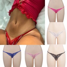 Slip Da Donna Sexy In Pizzo Crotchles G-String Perizoma Lingerie Intimo ☆