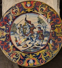 piatto in ceramica a lustro
