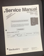 Technics SB-L60 M Manuale di