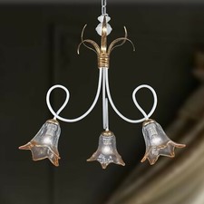 Lampadario ferro battuto