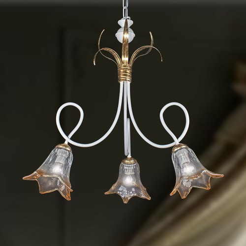 Lampadario ferro battuto