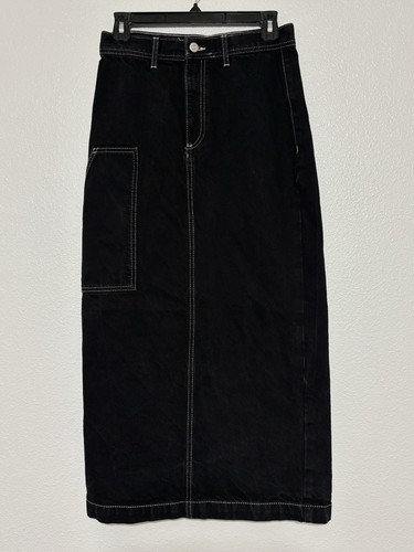 Maxi gonna lunga - , denim