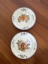 Coppia piatti decorati a mano