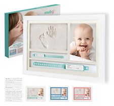 Muby Kit Cornice con Impronta Porta Bracciali di Nascita e lettere adesive - NEW