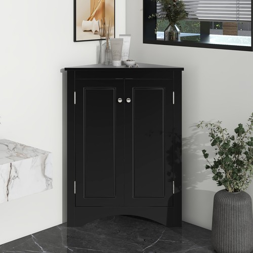Mobile bagno triangolare nero - mobile,
