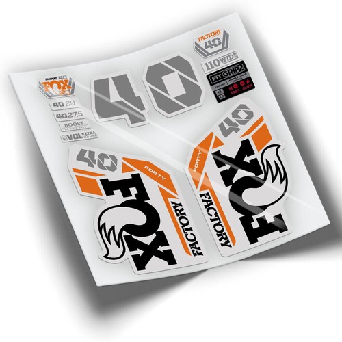 Fox factory fork stickers - fox, 40