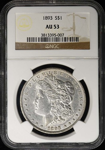 1893 morgan dollar ngc - 1893,