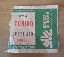 BIGLIETTO ROMA TORINO 1979/80 TICKET 