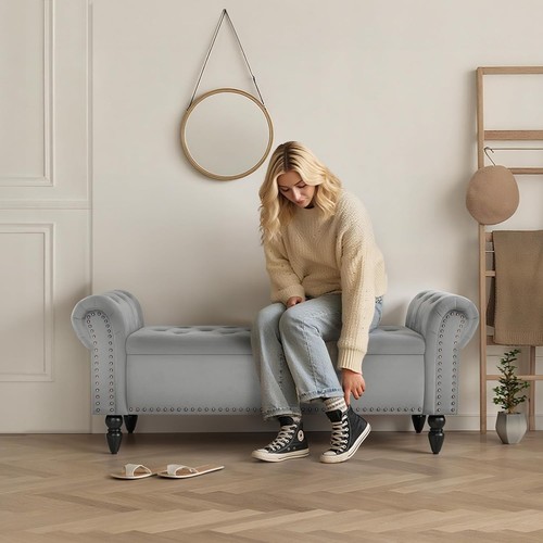 Sgabello panca con - , vano