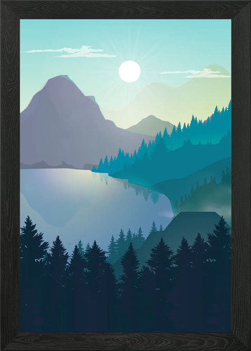 Quadro stampa tela poster - su,