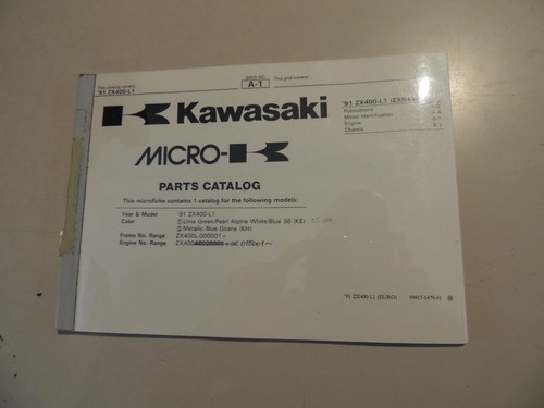 Parts catalog kawasaki zxr400 - kawasaki,