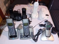 Pacchetto telefoni BT & Panasonic cordless risposta domestica JOBLOT 7x telefoni 4x set