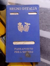 PASSAPORTO REGNO D'ITALIA  1929 