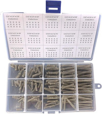 Kit Assortito Di Molle a Compressione, 15 Diverse Dimensioni, 225 Mini Molle in 