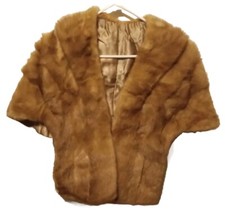 Stola pelliccia visone miele