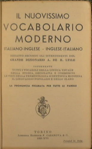 Nuovissimo vocabolario - il,