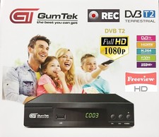 GumTek Full HD Freeview Set Top Box più REGISTRATORE Ricevitore TV digitale Digi Box