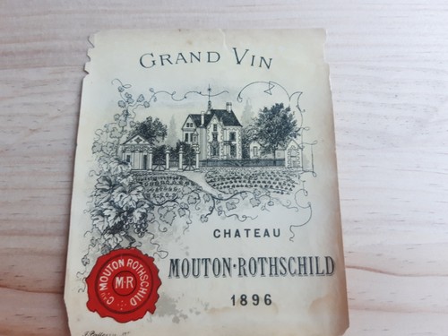Rare étiquette vin ancienne - étiquette,
