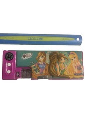 Winx Club Pcs Scatola Portamatite Multifunzione per Ragazze Plastica Carino Astuccio Portamatite con