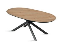 Tavolo da pranzo ovale effetto