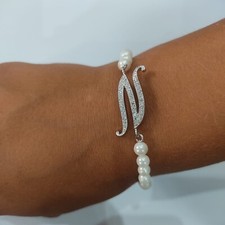 BRACCIALE PERLE DI 4MM LETTERA