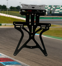 Portatarga regolabile elettricamente su base universale, Colore: nero