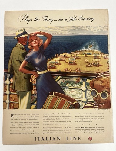 Italian line cruise adverts - italian,