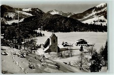 39199073 - 8162 Schliersee Gasthaus St. Bernhard Kirche Spitzing Winter Ort lt.