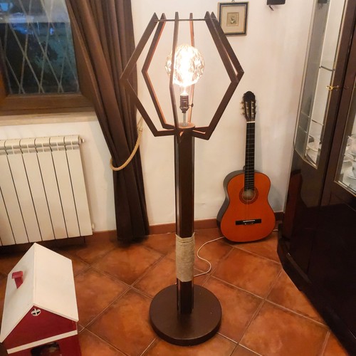 Lampada terra con - lampada,