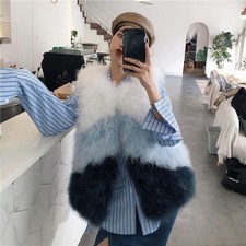 Gilet lungo in vera pelliccia