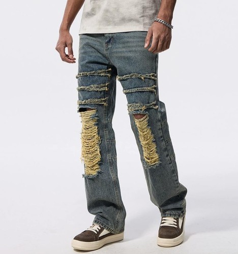 Pantaloni uomo retrò blu