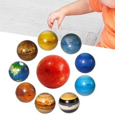 10x Palline Pianetarie Sistema Solare Antistress per Bomboniere Bambini Giocattoli Educativi