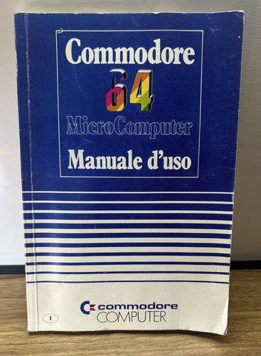 Manuale originale commodore - manuale,
