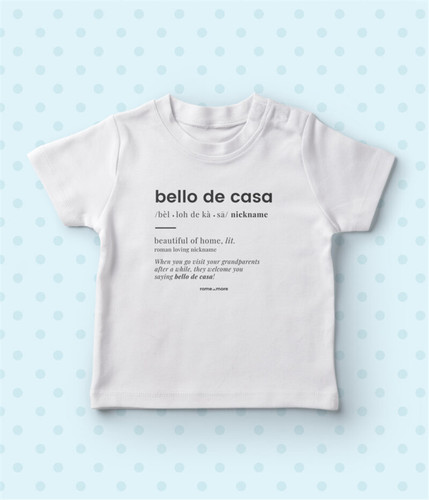 Maglietta baby mesi bello - mesi,
