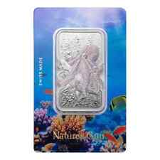Niue 2 $ 2025 PAMP Bar Nature's Grip Giant Pacific Octopus 1 oz argento 999