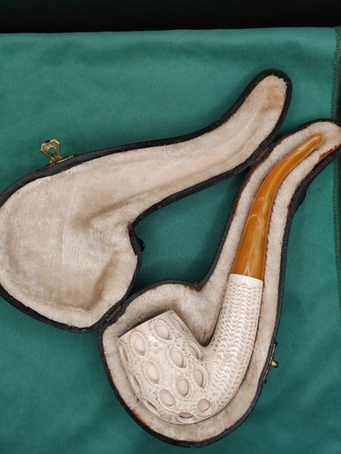 Pipa schiuma decorata con - decorata,