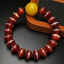 Bracciale amuleto perline dzi - amuleto,