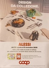 33 Bollini COOP - ALESSI "DESIGN DA COLLEZIONE" 2025, senza bollini scuola