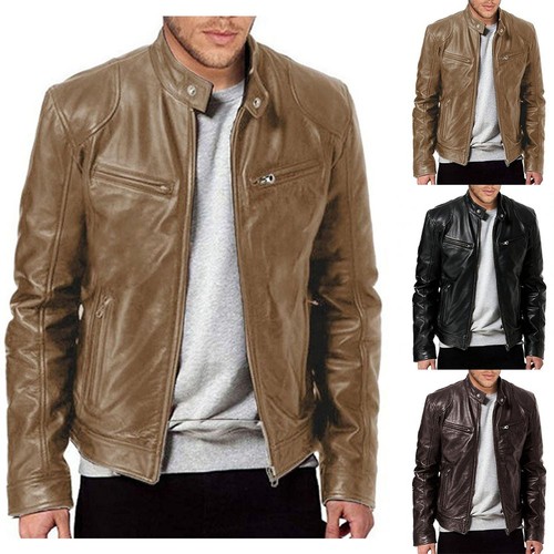 Giacca uomo pelle con - pu,