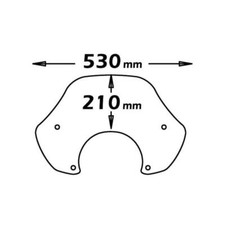 Cupolino Isotta Blu Piaggio Beverly Tourer 125 2008-2011