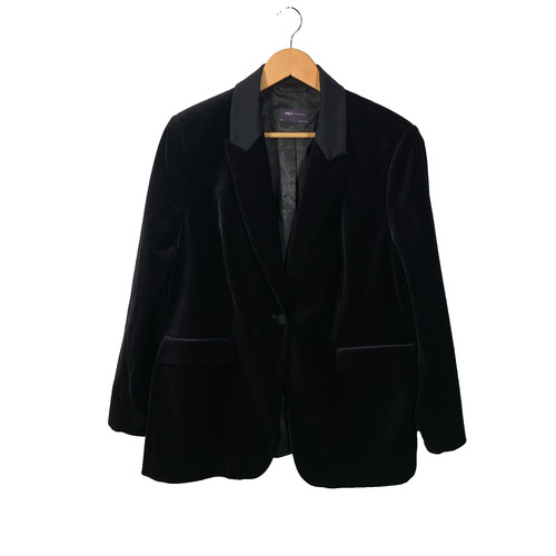 Blazer velluto 20 nero - velluto,