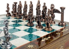 Antico set scacchi con