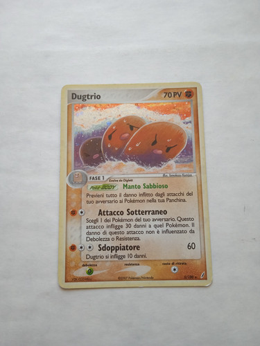 Carta pokemon dugtrio - pokemon, "dugtrio"