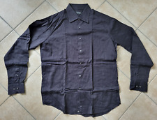 Camicia OVIESSE a Rghe Nero Taglia XL Cotone leggero (PANINARO)